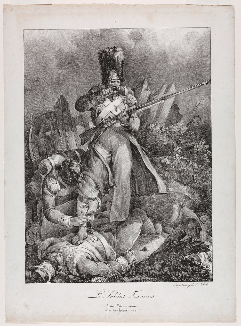 الجندي الفرنسي Le Soldat français ، 1818. بواسطة الكسندر جبرائيل (بعد) ديكامبس