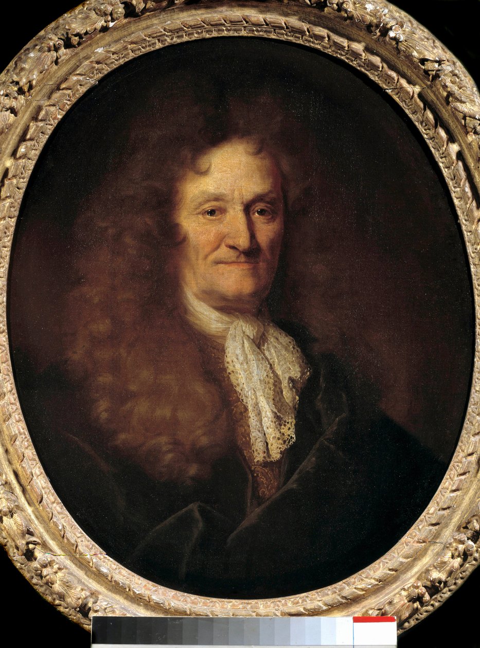 صورة جان دي لافونتين (1621-1695) بقلم بواسطة نيكولاس دي لارجيليير