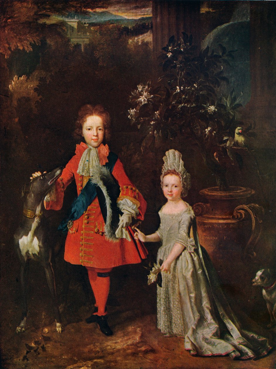 جيمس فرانسيس إدوارد ستيوارت 1688-1765 ، لويزا ماريا تيريزا ستيوارت 1692-1712 ، 1695 ، 1915 بواسطة نيكولاس دي لارجيليير