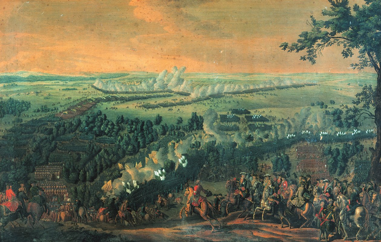 معركة ليسنايا ، 1720s بواسطة نيكولاس دي لارميسين