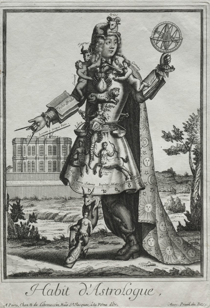 الأزياء الخيالية: زي المنجم ، ج. 1690. بواسطة نيكولاس دي لارميسين الثاني