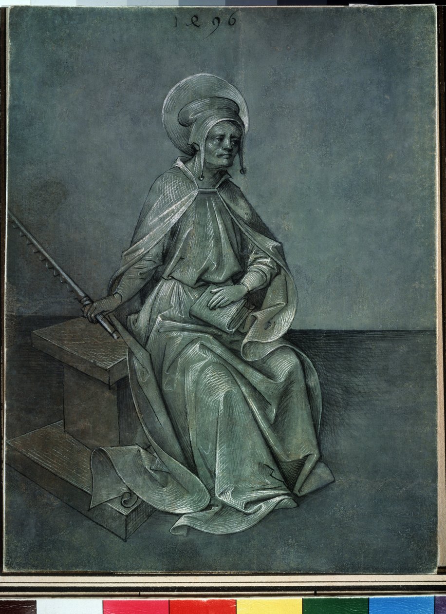 "الرسول سيمون" "لوحة مائية وحبر لنيكولاس ألكسندر ماير فون لاندشوت (1450-1510) 1496 متحف بوشكين ، موسكو بواسطة نيكولاس ألكسندر ماير من لاندشوت