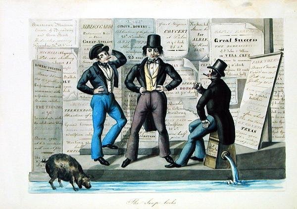 The Soap-lorks ، حوالي 1840 (ألوان مائية على ورق) بواسطة نيكولينو كاليو