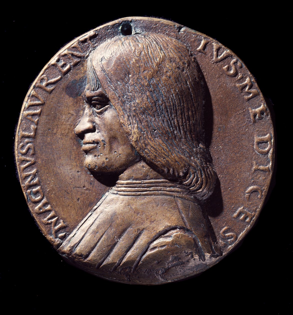 Portrait medal of Lorenzo de Medici, known as the Magnificent (Bronze بواسطة نيكولو سبينيلي