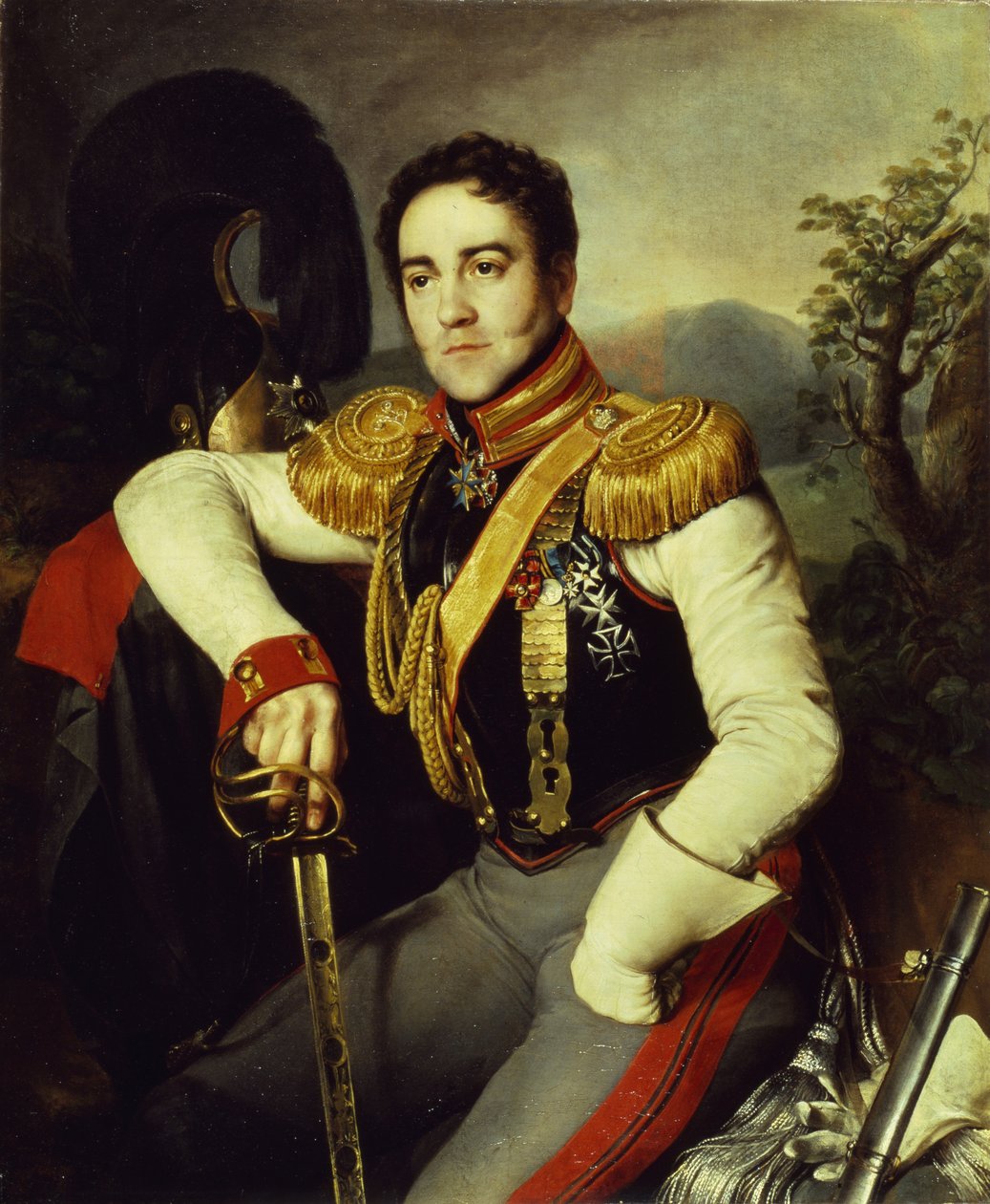 صورة للكونت فلاديمير ستيبانوفيتش أبراكسين 1796-1833 ، 1829 بواسطة نيكيفور ستيبانوفيتش كريلوف