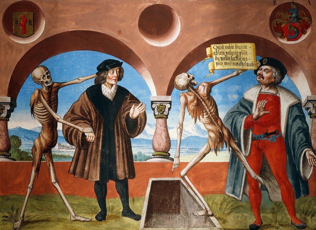 Death, Advisor and Administrator (bailiff) from the Dance of Death cycle by Albrecht Kauw بواسطة نيكلاوس مانويل