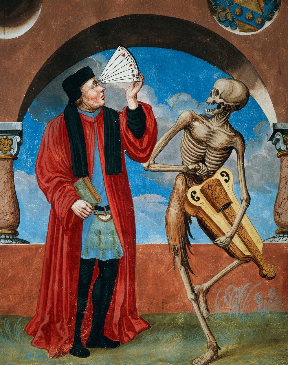 Death, Canon lawyer and Astrologer from the Dance of Death cycle by Albrecht Kauw بواسطة نيكلاوس مانويل