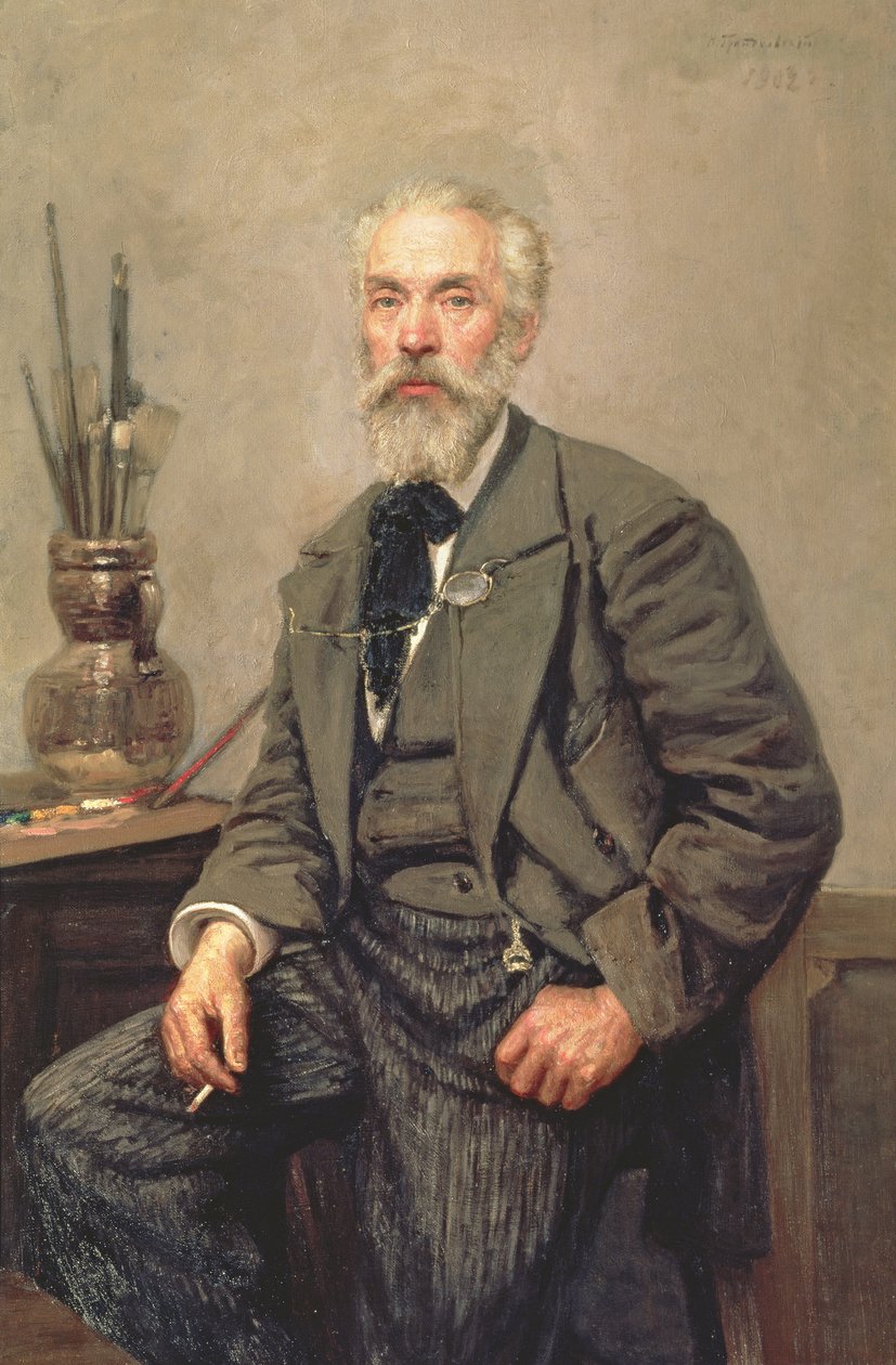 صورة كونستانتين أبولونوفيتش سافيتسكي (1844-1905) ، 1902 بواسطة نيكولاي كارلوفيتش غراندكوفسكي