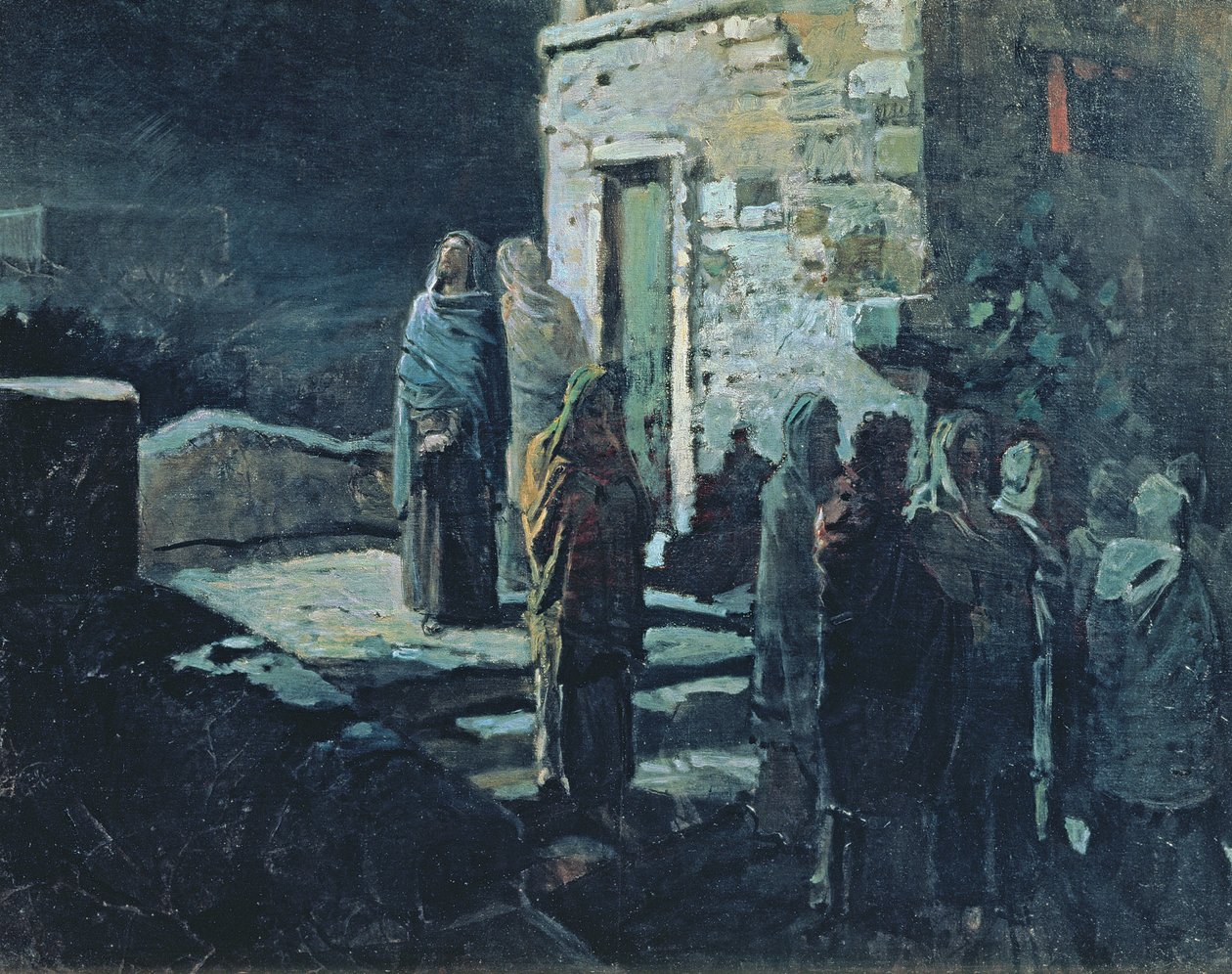 المسيح بعد العشاء الأخير في الجسمانية ، 1888 بواسطة Nikolai Nikolajevitch Gay