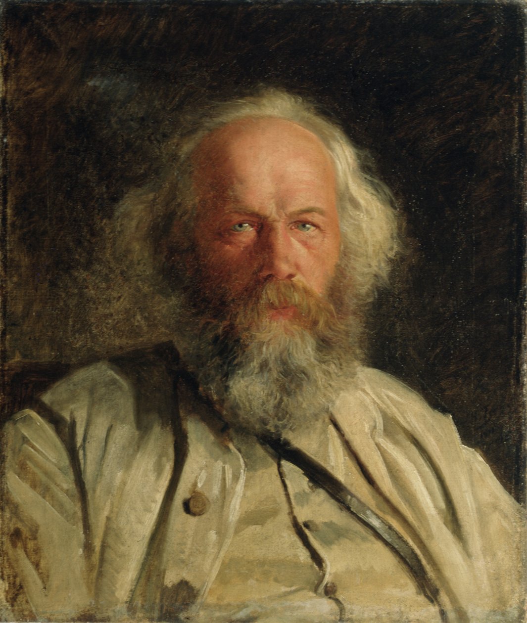صورة ميخائيل ألكسندروفيتش باكونين (1814-1876) 1871 بواسطة Nikolai Nikolajevitch Gay
