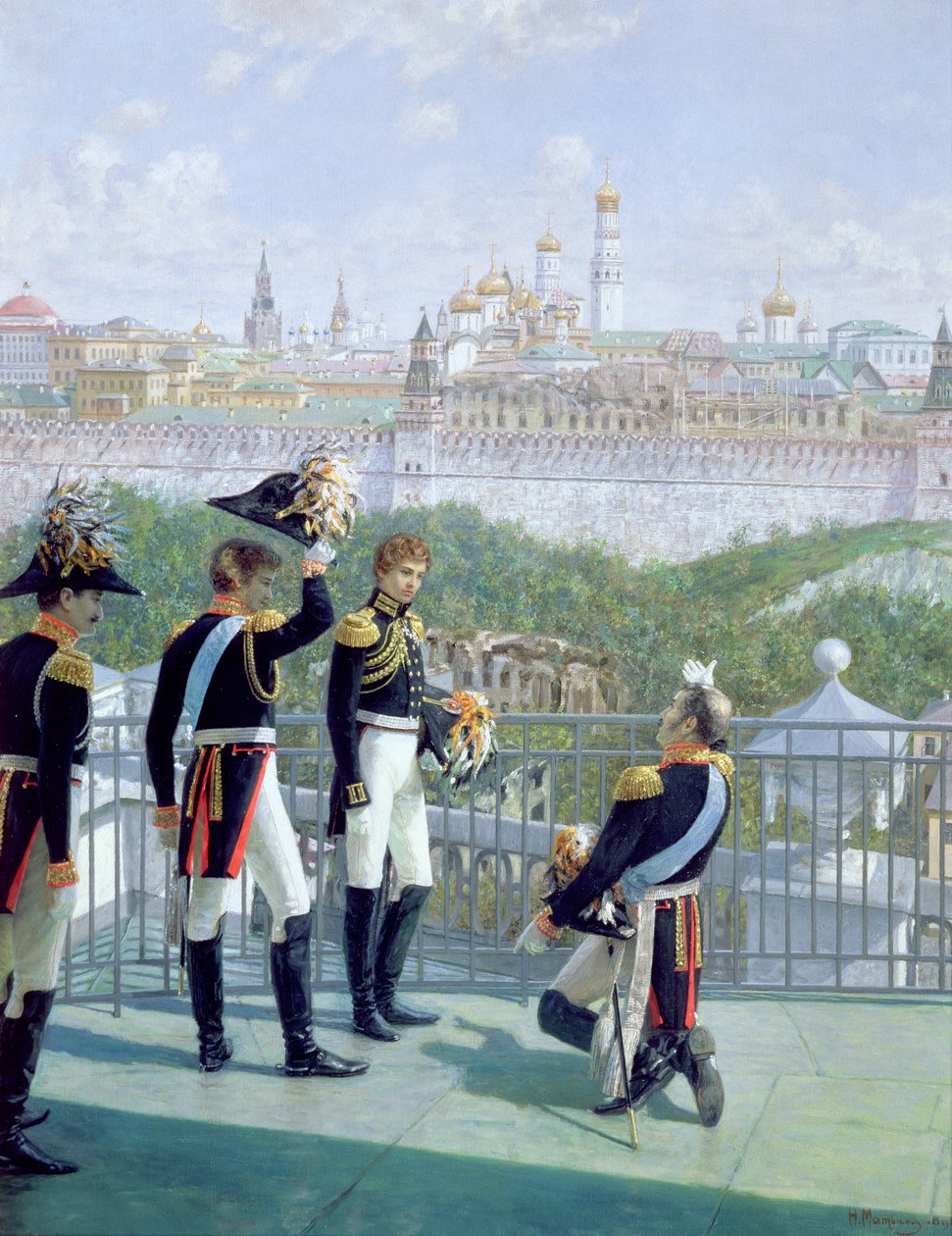 الملك البروسي فريدريش فيلهلم الثاني (1744-97) يشكر موسكو ، 1896 بواسطة نيكولاي سيرجييفيتش ماتفييف