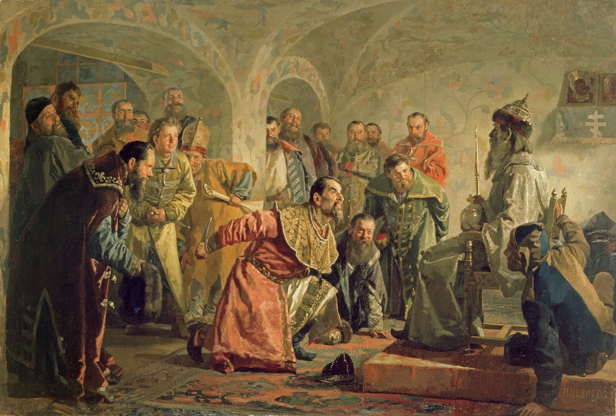 ال Oprichnina في محكمة إيفان الرابع (1530-1584) بواسطة نيكولاي فاسيليفيتش نيفريف