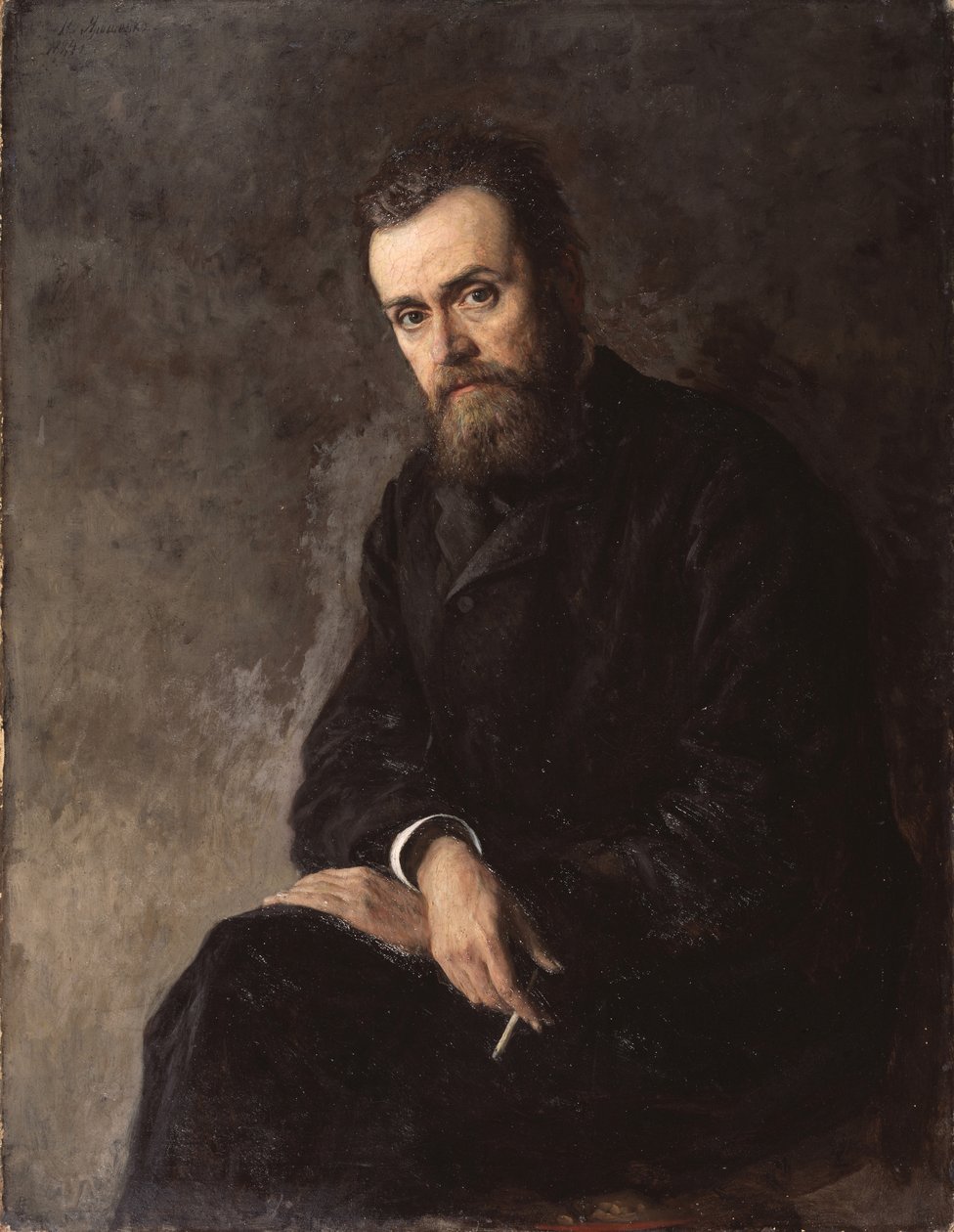 صورة للمؤلف جليب أوسبنسكي 1843-1902 ، 1884 بواسطة نيكولاي ألكسندروفيتش ياروشينكو