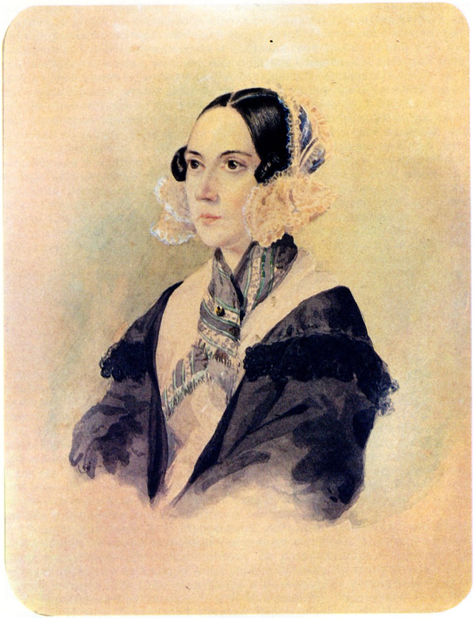 بورتريه البارونة آنا فون روزين 1797-1883 ، 1832 بواسطة نيكولاي ألكسندروفيتش بستوزهيف