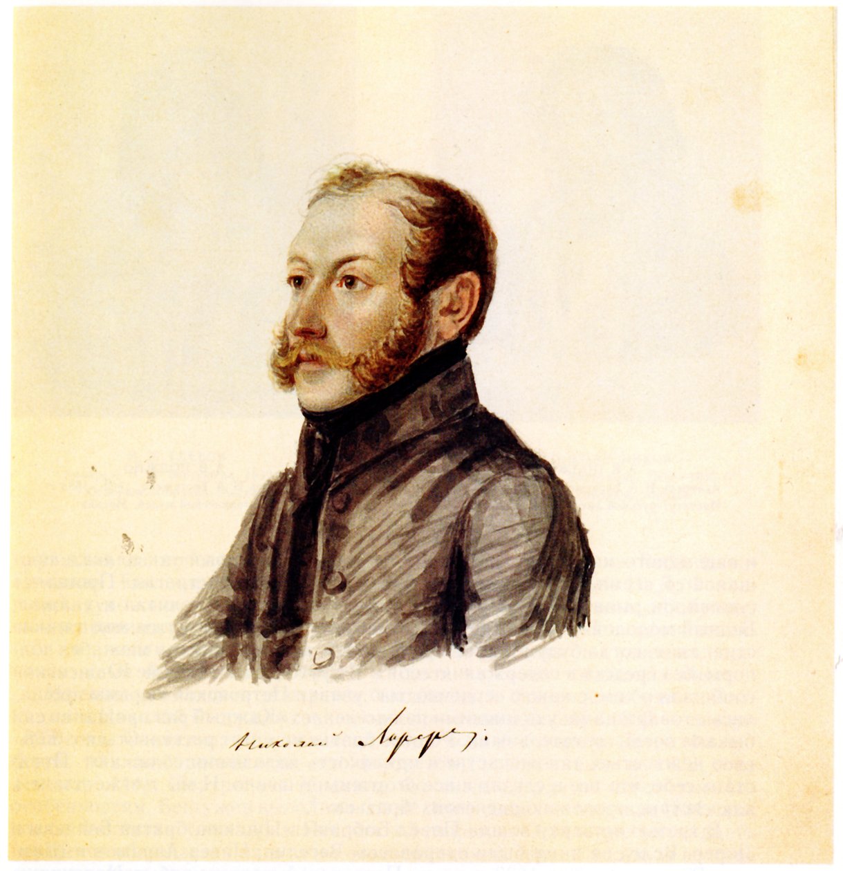 صورة ل Decembrist Nikolai Lorer 1794-1873 ، 1832-1833 بواسطة نيكولاي ألكسندروفيتش بستوزهيف