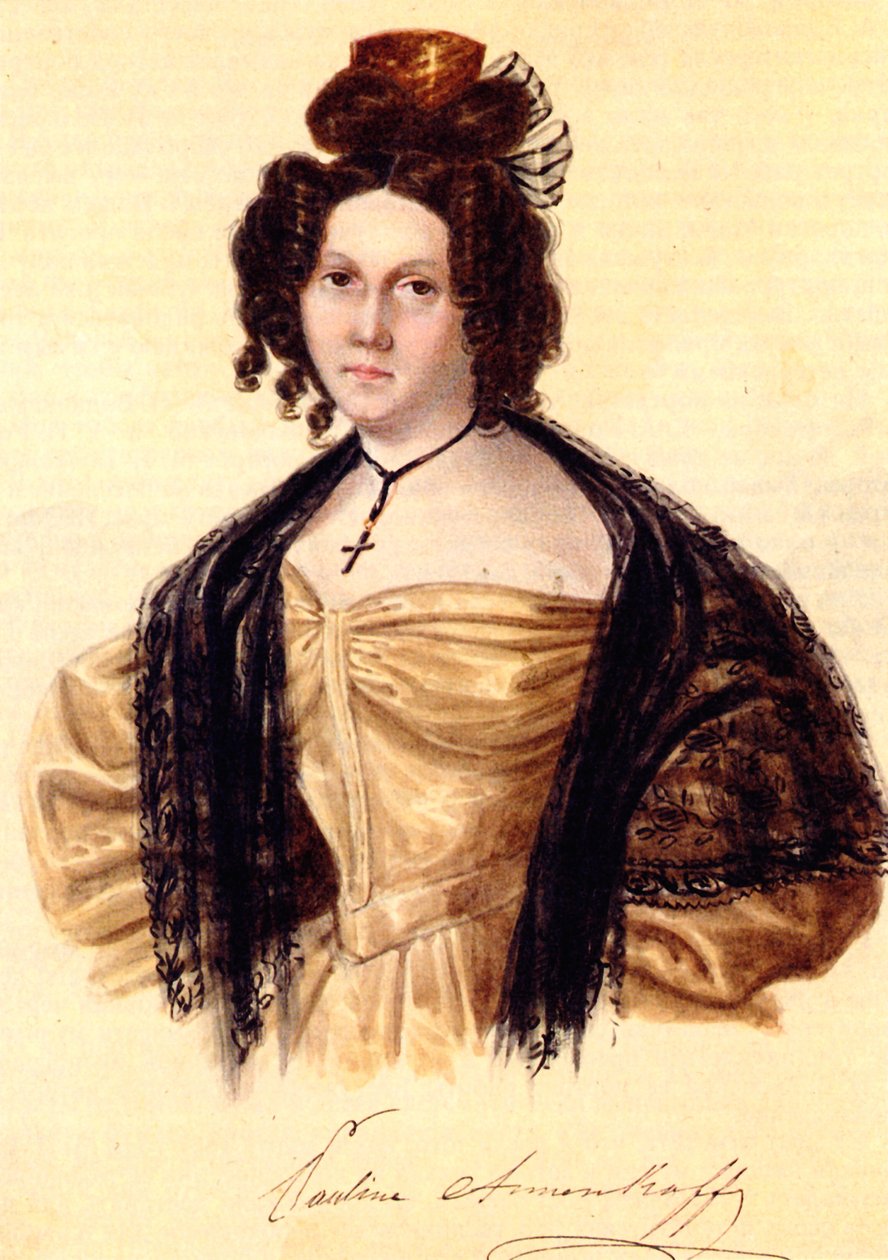 Prasovya Annenkova من صورة 1800-1876 ، زوجة Decembrist Iwan Annenkow ، 1836 بواسطة نيكولاي ألكسندروفيتش بستوزهيف
