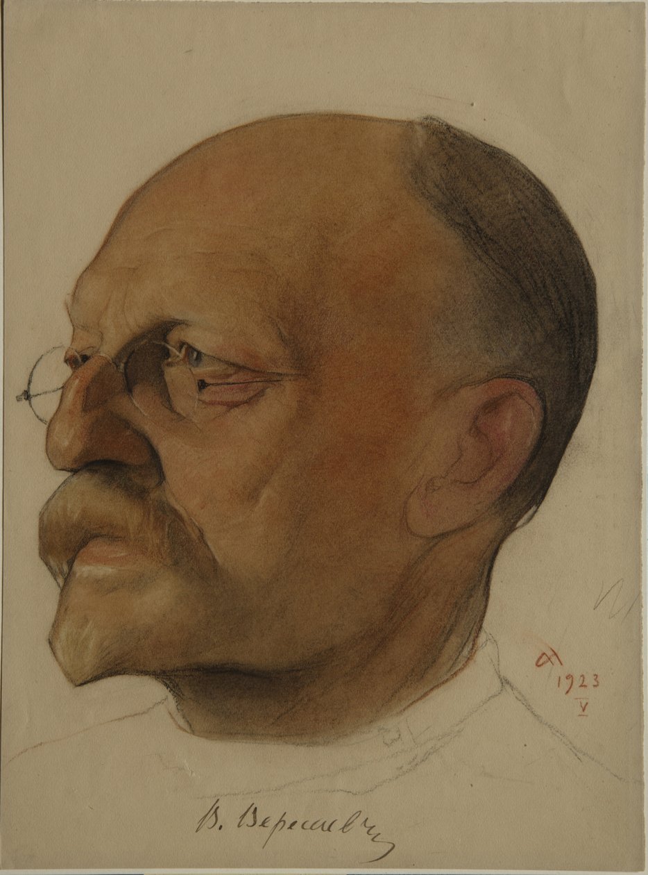 صورة Vikenty Vikentyevich Veresaev 1867-1945 ، 1923 بواسطة نيكولاي أندرييفيتش أندرييف