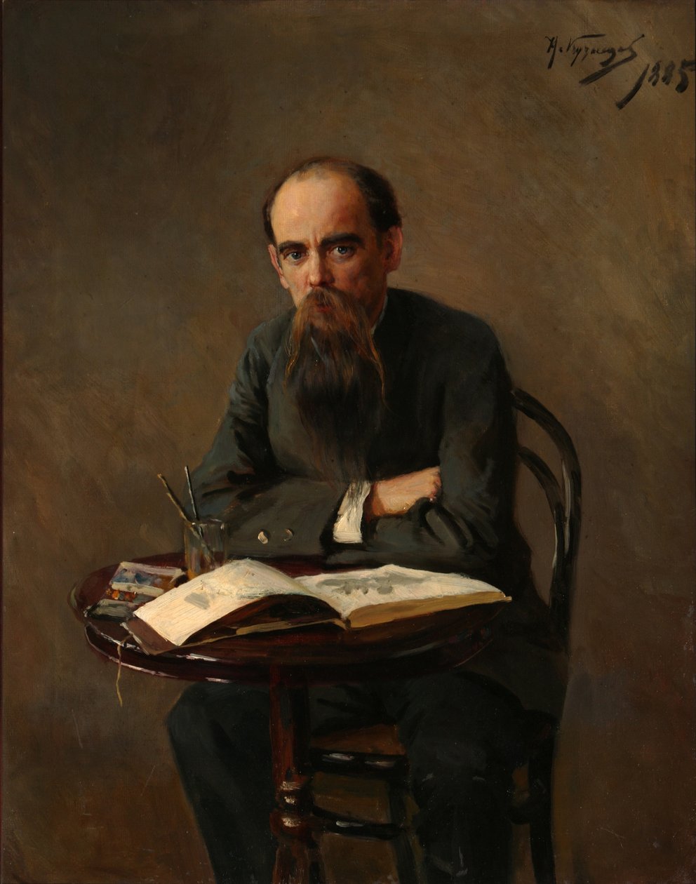 صورة للرسام Yefim Yefimovich Volkov 1844-1920 ، 1885 بواسطة نيكولاي دميترييفيتش كوزنتسوف