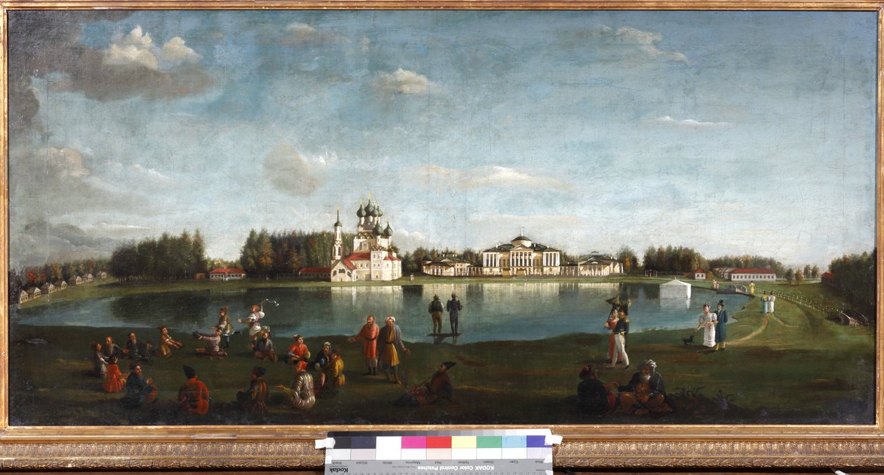 حياة ملكية أوستانكينو وبودكليوتشنيكوف ، نيكولاي إيفانوفيتش (1813-1877). زيت على قماش بواسطة نيكولاي إيفانوف بودكلوتشنيكوف