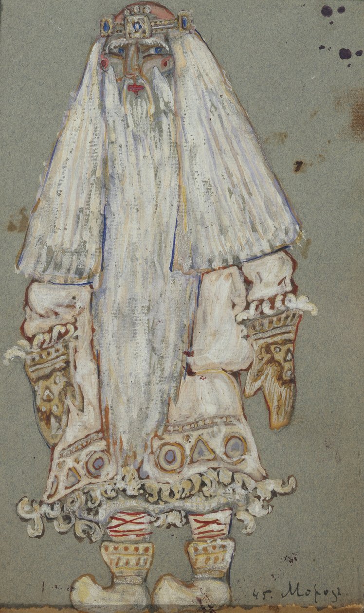 ديد موروز. تصميم أزياء مسرحية مسرحية Snow Maiden للكاتب A. Ostrovsky ، 1912 بواسطة نيكولاي كونستانتينوفيتش ريريش