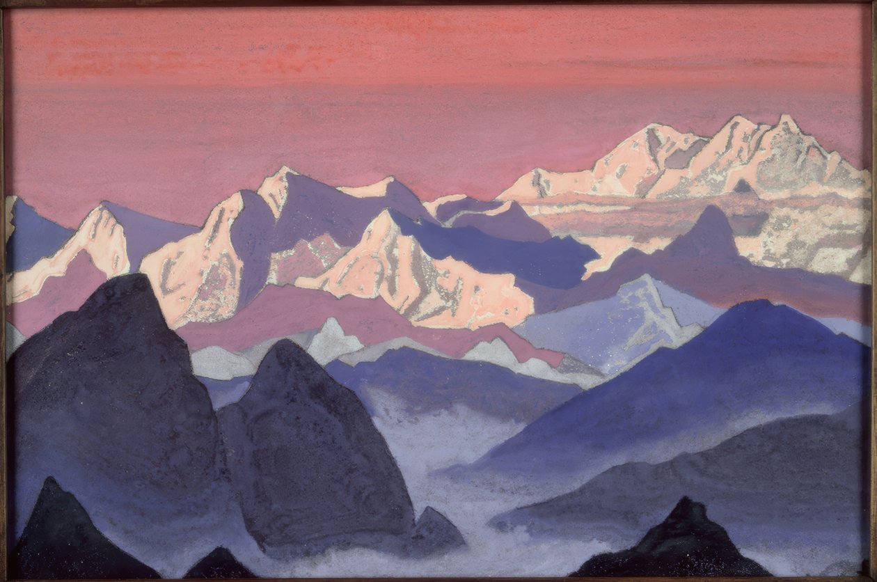 Kangchenjunga - الرسم بواسطة NKRoerich بواسطة نيكولاي كونستانتينوفيتش ريريش