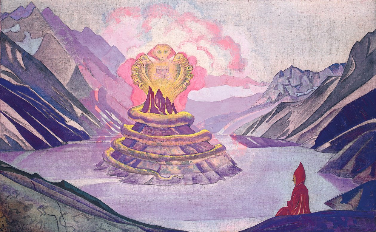 ناجارجونا الفاتح للثعبان ، 1925. بواسطة نيكولاي كونستانتينوفيتش ريريش