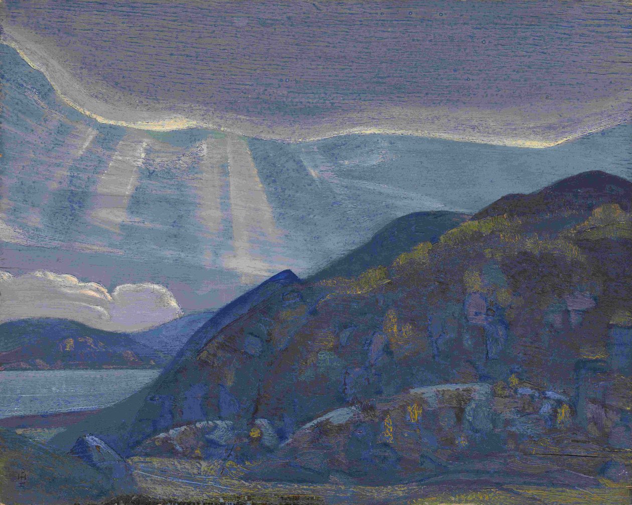 الصخور والمنحدرات من سلسلة Ladoga ، 1917-1918 بواسطة نيكولاي كونستانتينوفيتش ريريش