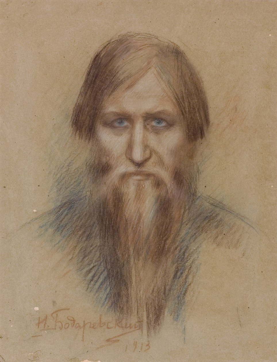 صورة للصوف الروسي غريغوري راسبوتين 1869-1916 ، 1913 بواسطة نيكولاي كورنيلوفيتش بوداريفسكي