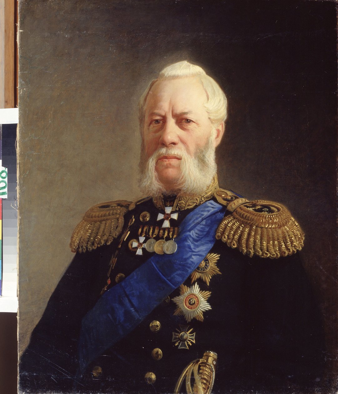 "" صورة للأدميرال ألكسندر بانفيلوف (1808-1874) "" لوحة لنيكولاي نيكولايفيتش جي (جاي) (1831-1894) 1871 متحف البحرية المركزية الحكومية في سانت بطرسبرغ بواسطة Nikolai Nikolajevitch Gay