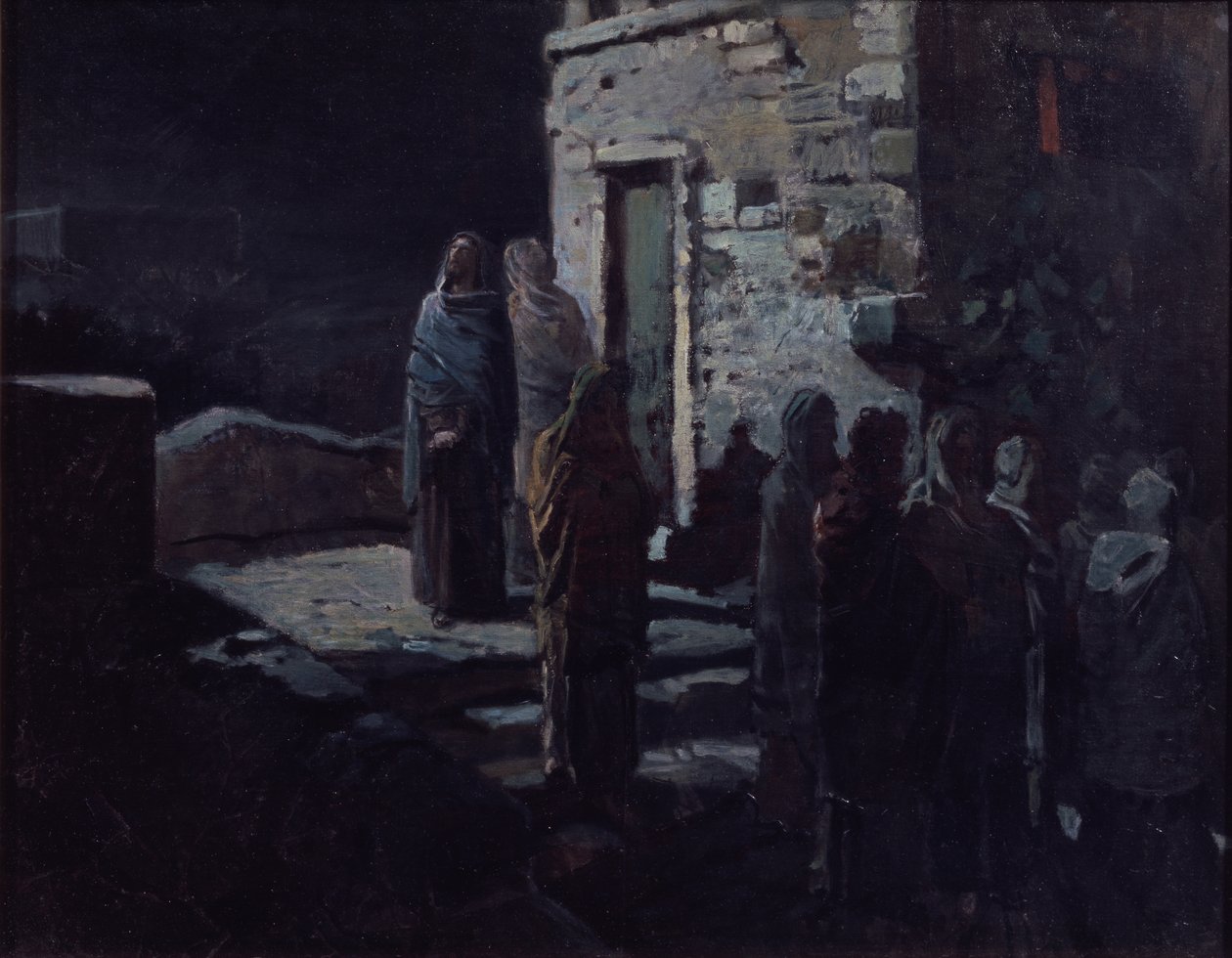المسيح بعد العشاء الأخير في جثسيماني ، 1888 بواسطة نيكولاي نيكولايفيتش جي