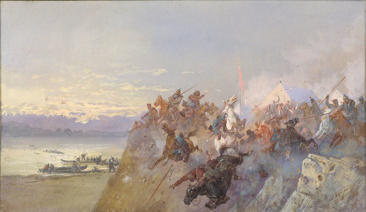 آخر هزيمة لقوات خان كوتشوم. 1598 ، 1891. بواسطة نيكولاي نيكولايفيتش كاراسين