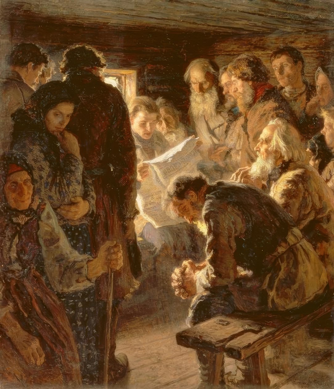 أخبار من مسرح الحرب بواسطة Nikolai P. Bogdanow Bjelski