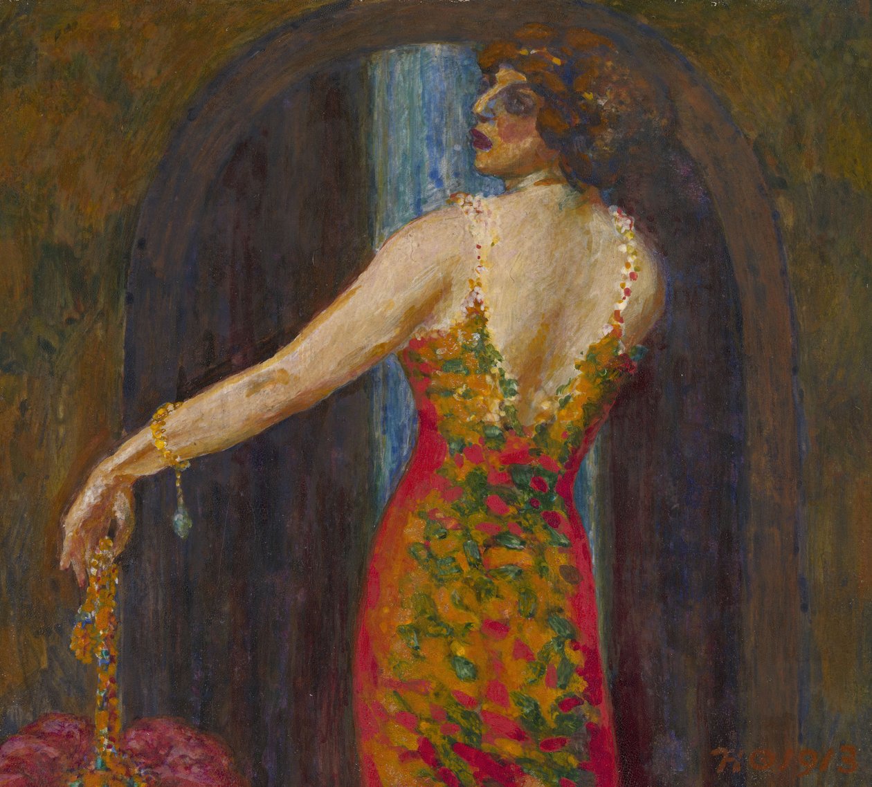 صورة Evfimia Nosova ، ني ريابوشينسكايا 1881-1960 بواسطة Nikolai Petrovich Feofilaktov