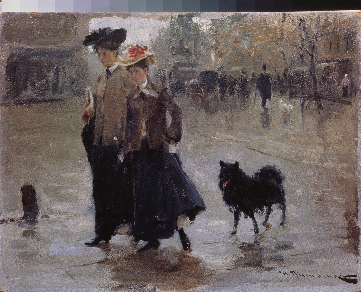 نزهة (نزهة) - لوحة لنيكولاي كورنيلوفيتش بيمونينكو (1862-1912) ، زيت على قماش بواسطة نيكولاي بيمونونكو
