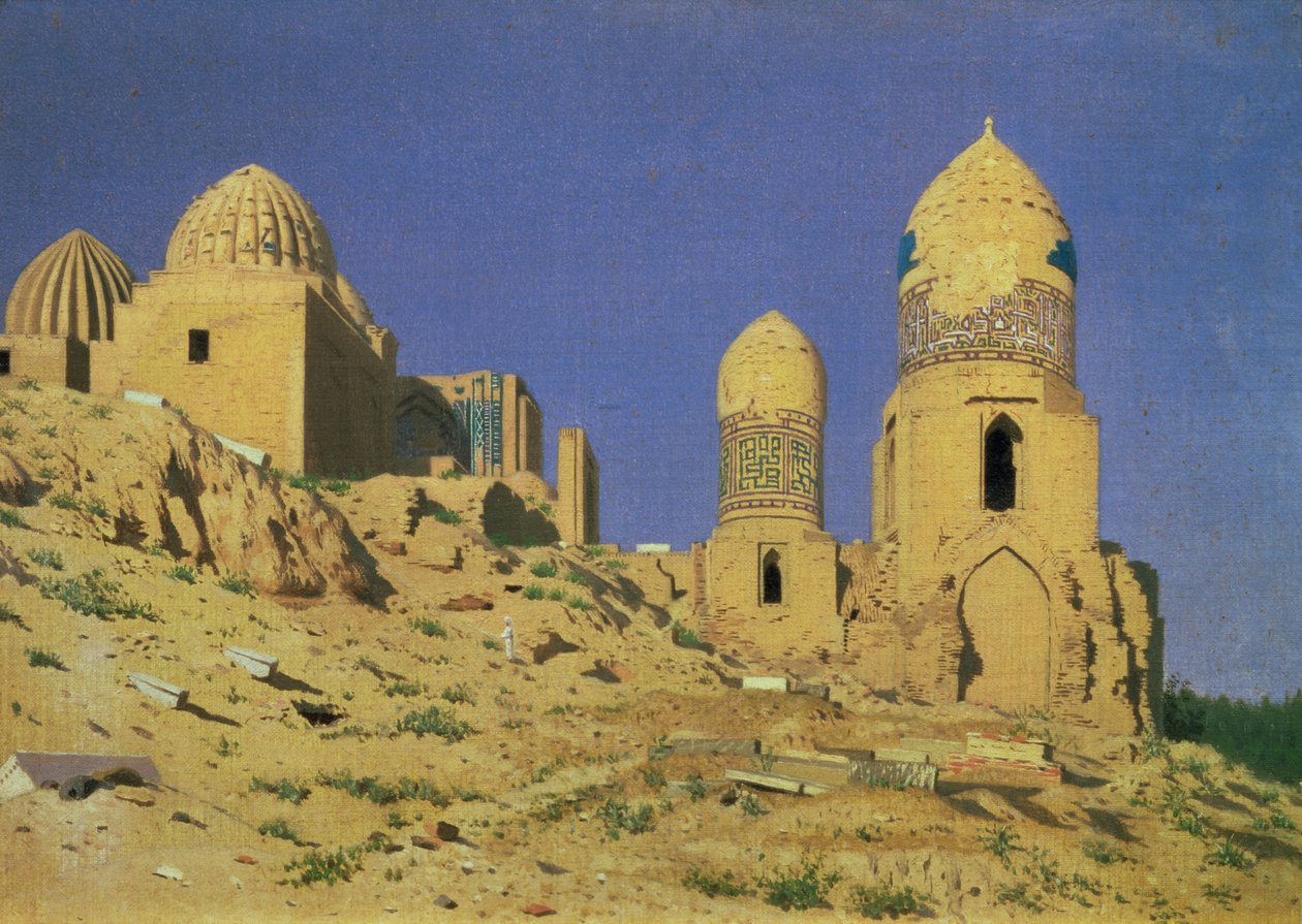 ضريح حضرة شاخ زنده في سمرقند ، 1869-1870 بواسطة Nikolai Stepanovich Vereshchagin