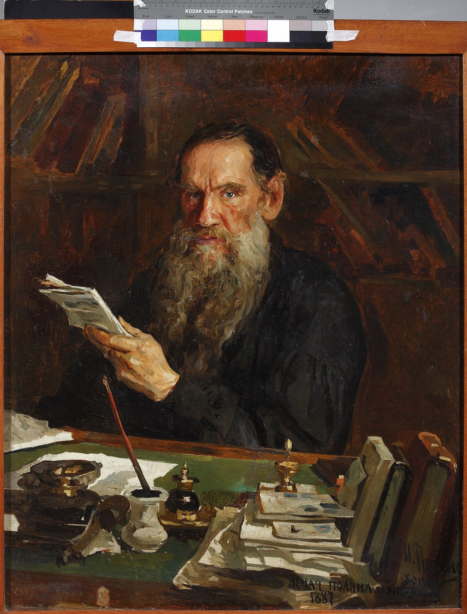 ليون تولستوي - صورة للمؤلف الكونت ليف نيكولايفيتش تولستوي (1828-1910) ، بقلم أورلو ، نيكولاي فاسيليفيتش (1863-1924). زيت على قماش ، نهاية القرن التاسع عشر .. متحف الدولة الأدبي المركزي ، موسكو بواسطة نيكولاي فاسيليفيتش أورلوف