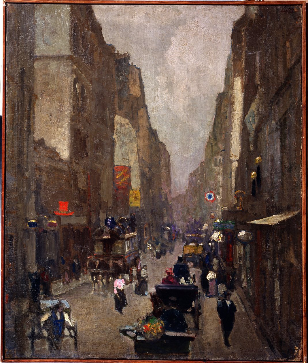 شارع سان دوني في باريس (شارع سان دوني في باريس). لوحة لنيكولاي فاسيليفيتش دوسكين (1863-1935). زيت على قماش ، 81.5 × 67.5 سم بواسطة نيكولاي فاسيليفيتش دوسكين