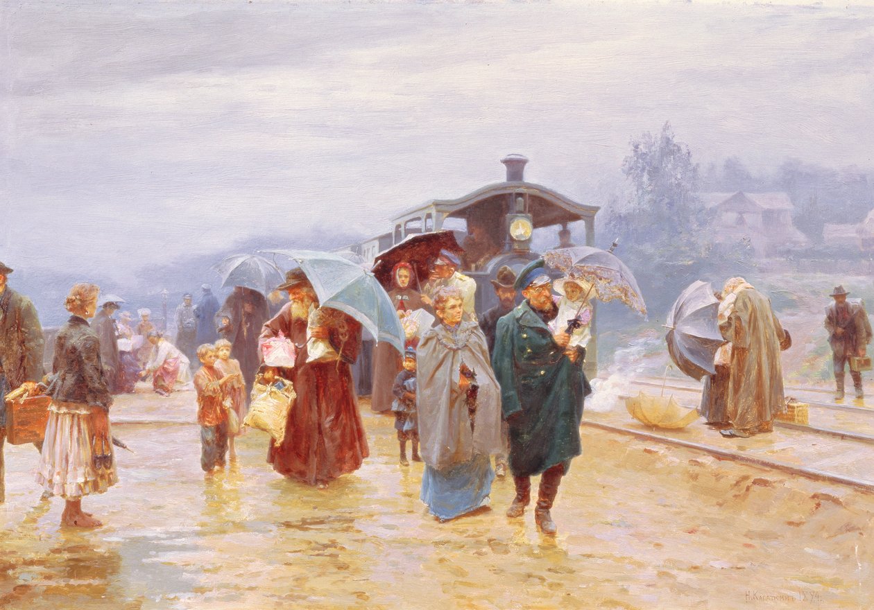 وصل القطار عام 1894 بواسطة نيكولاي ألكسيفيتش كاساتكين