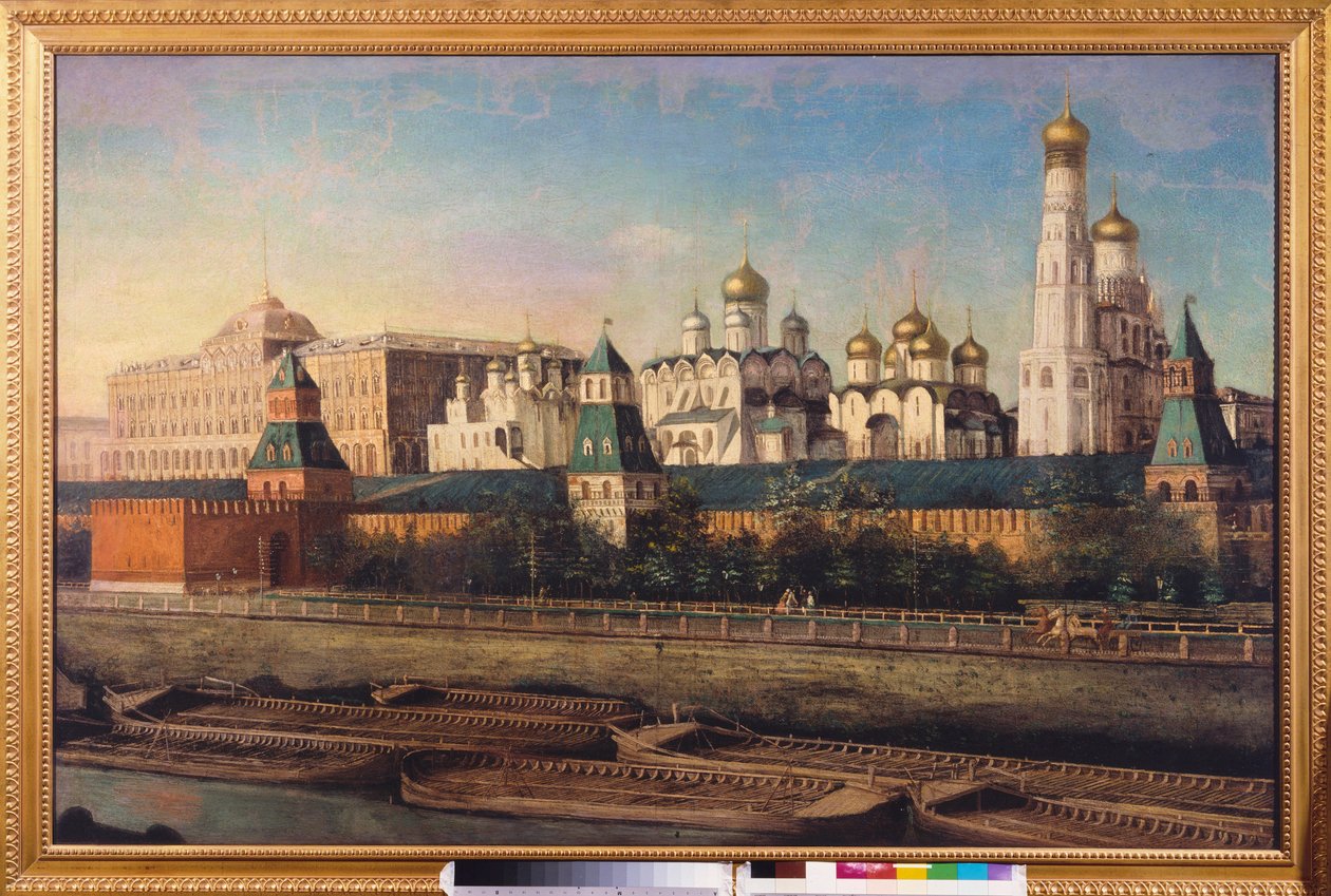 منظر لموسكو الكرملين. لوحة لنيكولاي إيفانوفيتش بودكليوشنيكوف (1813-1877) ، زيت على قماش. الفن الروسي في القرن التاسع عشر. مركز متحف الدولة المتحدة في الكرملين ، موسكو. بواسطة نيكولاي إيفانوفيتش بودكليوتشنيكوف