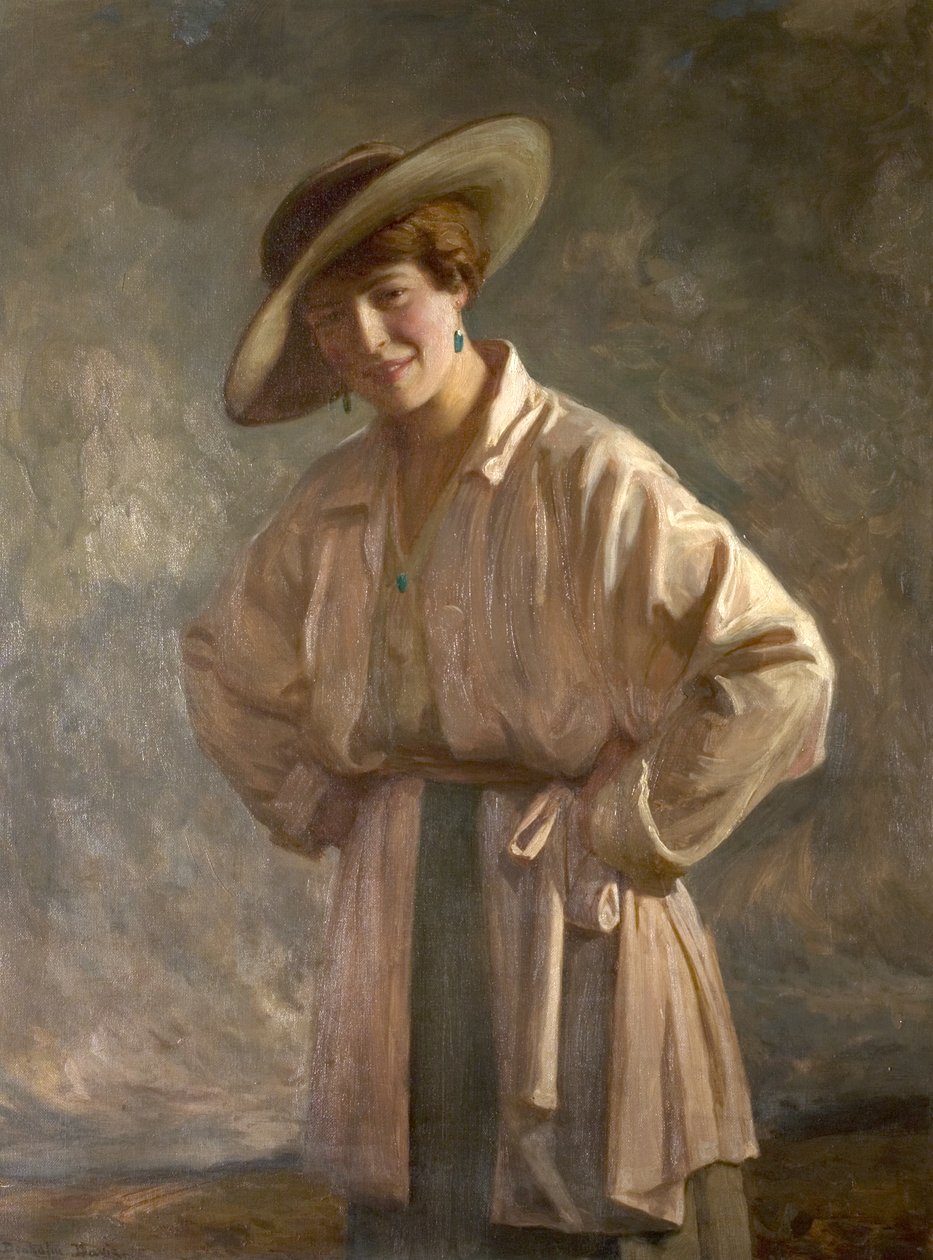 Lois Ball ، Sister of Albert Ball ، VC (لاحقًا السيدة أندرسون) ، حوالي 1919 (زيت على قماش) بواسطة نويل دينهولم ديفيس
