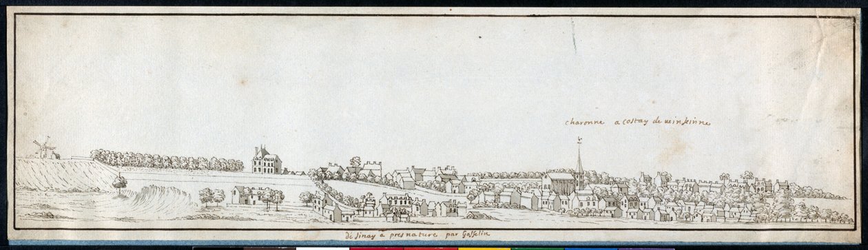 Charonne, c.1677 (pen & ink with wash on paper) بواسطة نويل جاسلين