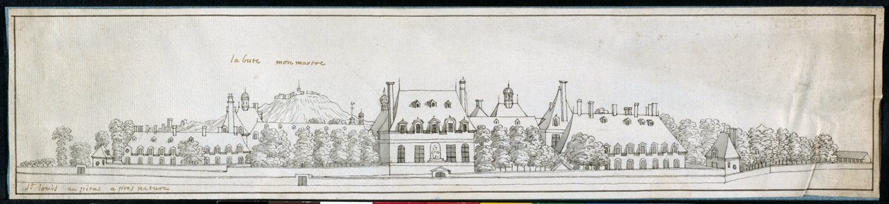 St Louis Hospital, c.1677 (pen & ink on paper) بواسطة نويل جاسلين