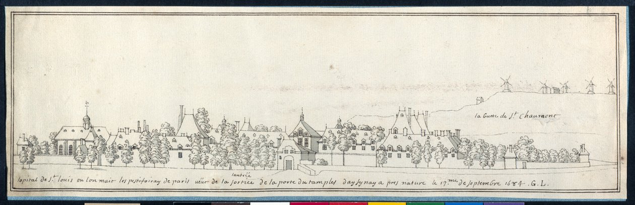 The Carthusians of the Palais de Luxembourg (pen & ink on paper) بواسطة نويل جاسلين