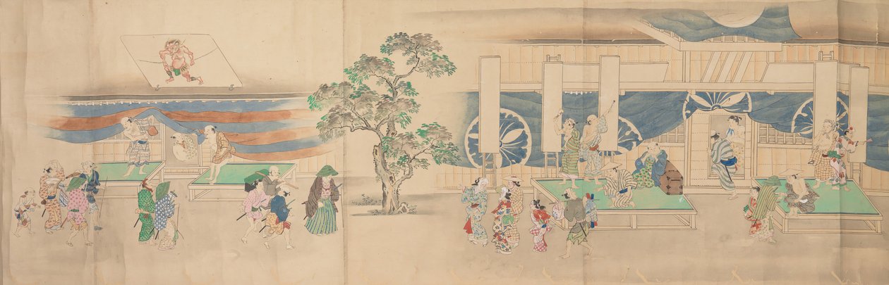 مسرح كابوكي 1822. بواسطة نونوياما كوزان
