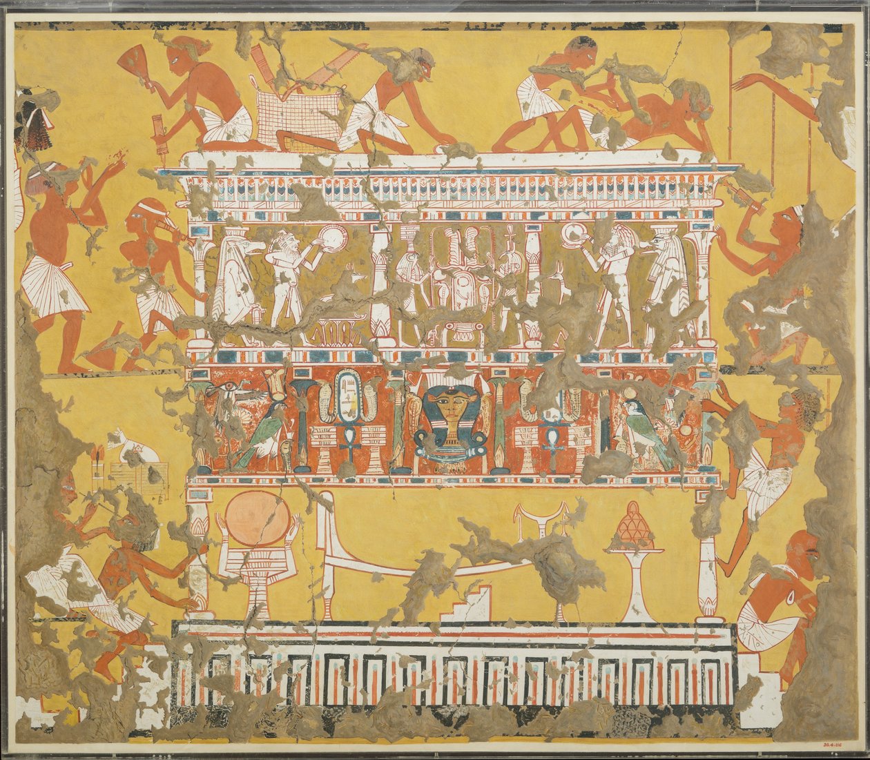 بناء Catafalque ، مقبرة إيبوي ، ج. 1279-1213 قبل الميلاد (درجة الحرارة على الورق) بواسطة نورمان دي جاريس ديفيز