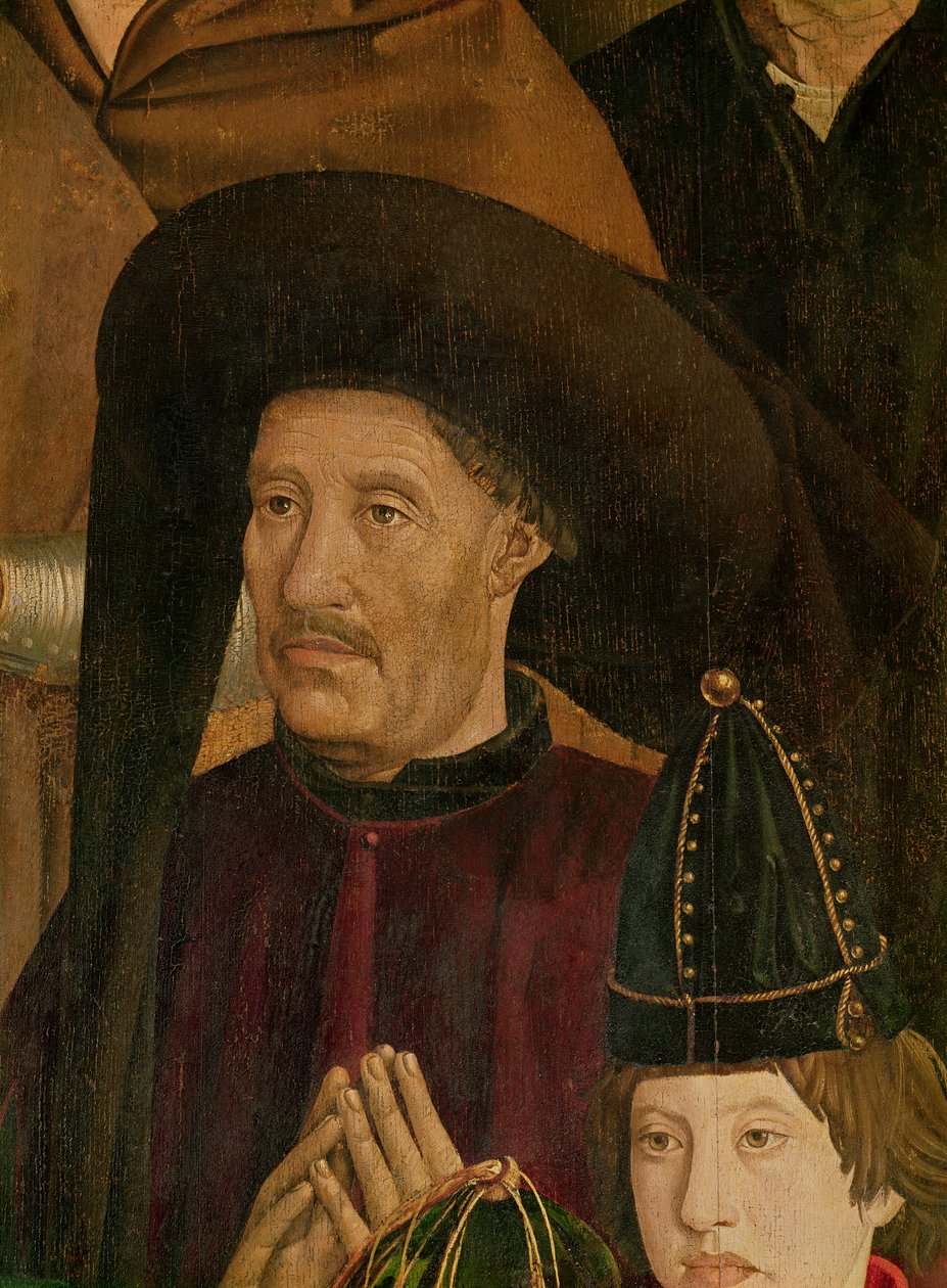 هنري المستكشف (1394-1460) التفاصيل من بوليبتيتش سانت فنسنت ، c.1465 بواسطة نونو جونكالفيس أو جونزالفيز