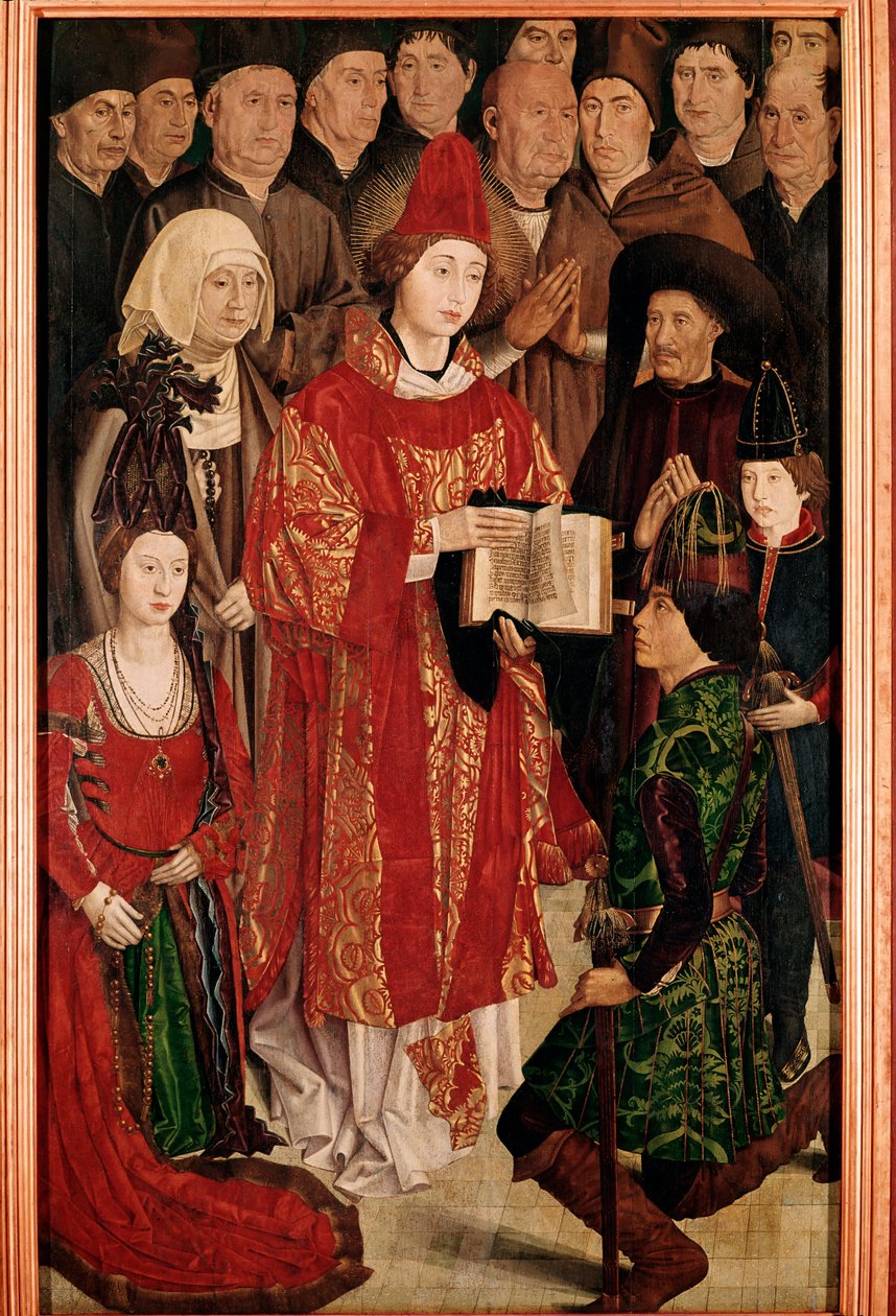 Polyptych of Saint Vincent: لوحة Infante ، مع Henry the Navigator والعائلة المالكة البرتغالية (لوحة خشبية ، حوالي 1469) بواسطة نونو جونكالفيس أو جونزالفيز