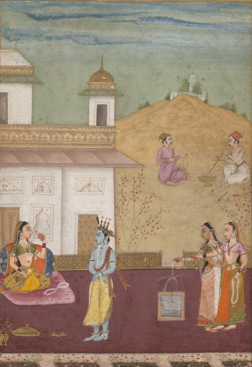 صفحة من كتاب الأدب المشتت من Rasikapriya Lover ، 1685. بواسطة نور الدين