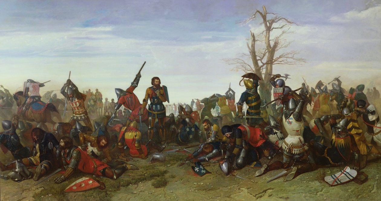 معركة ترينتي عام 1350 ، 1857 بواسطة Octave Penguilly l'Haridon