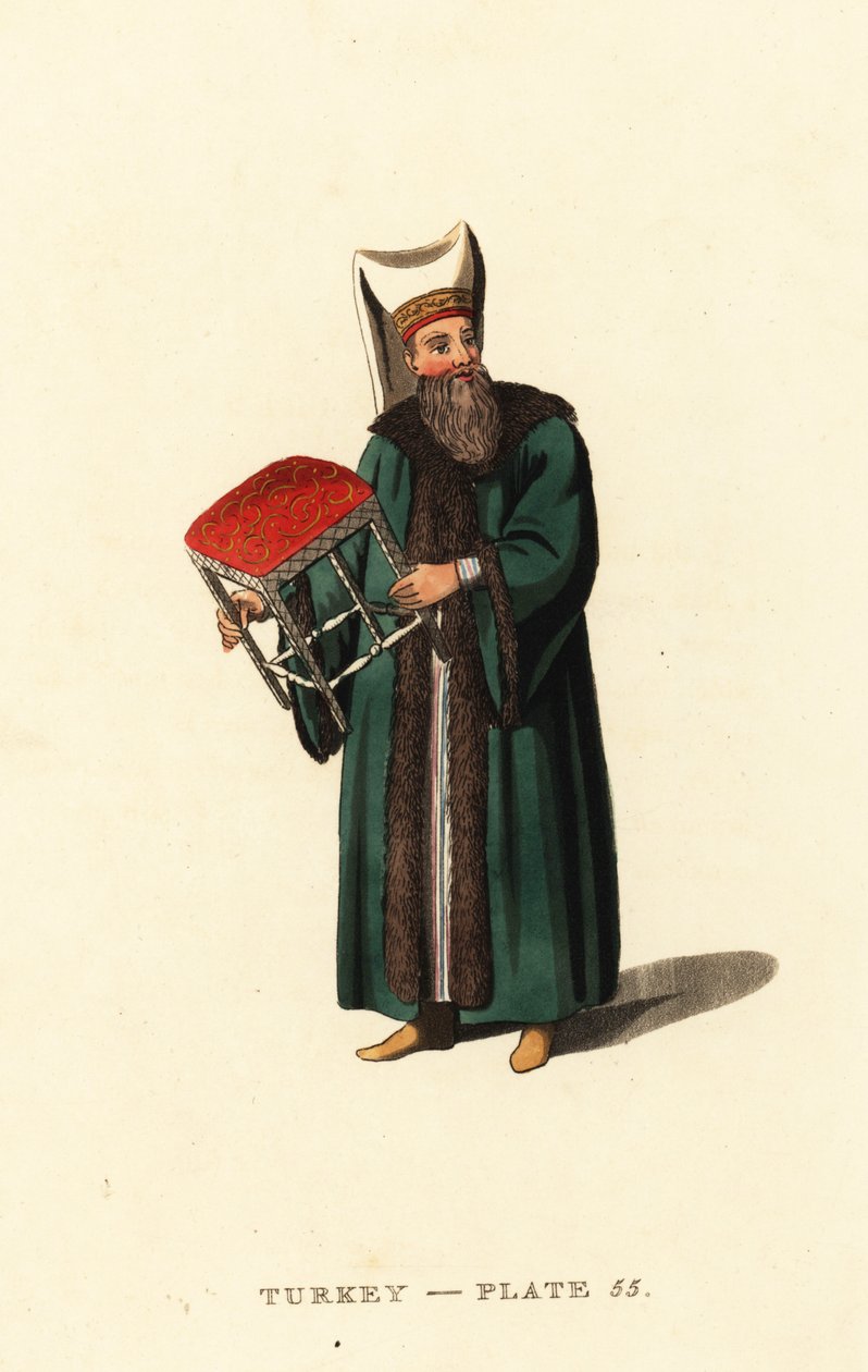 حامل البراز إلى السلطان الأكبر ، سلطان الإمبراطورية العثمانية بواسطة اوكتافيان (بعد) دالفيمارت